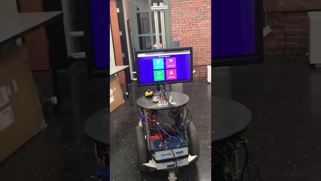 hospital lobby assistant robot
